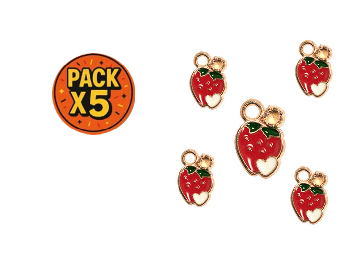 Dije Esmaltado Frutilla